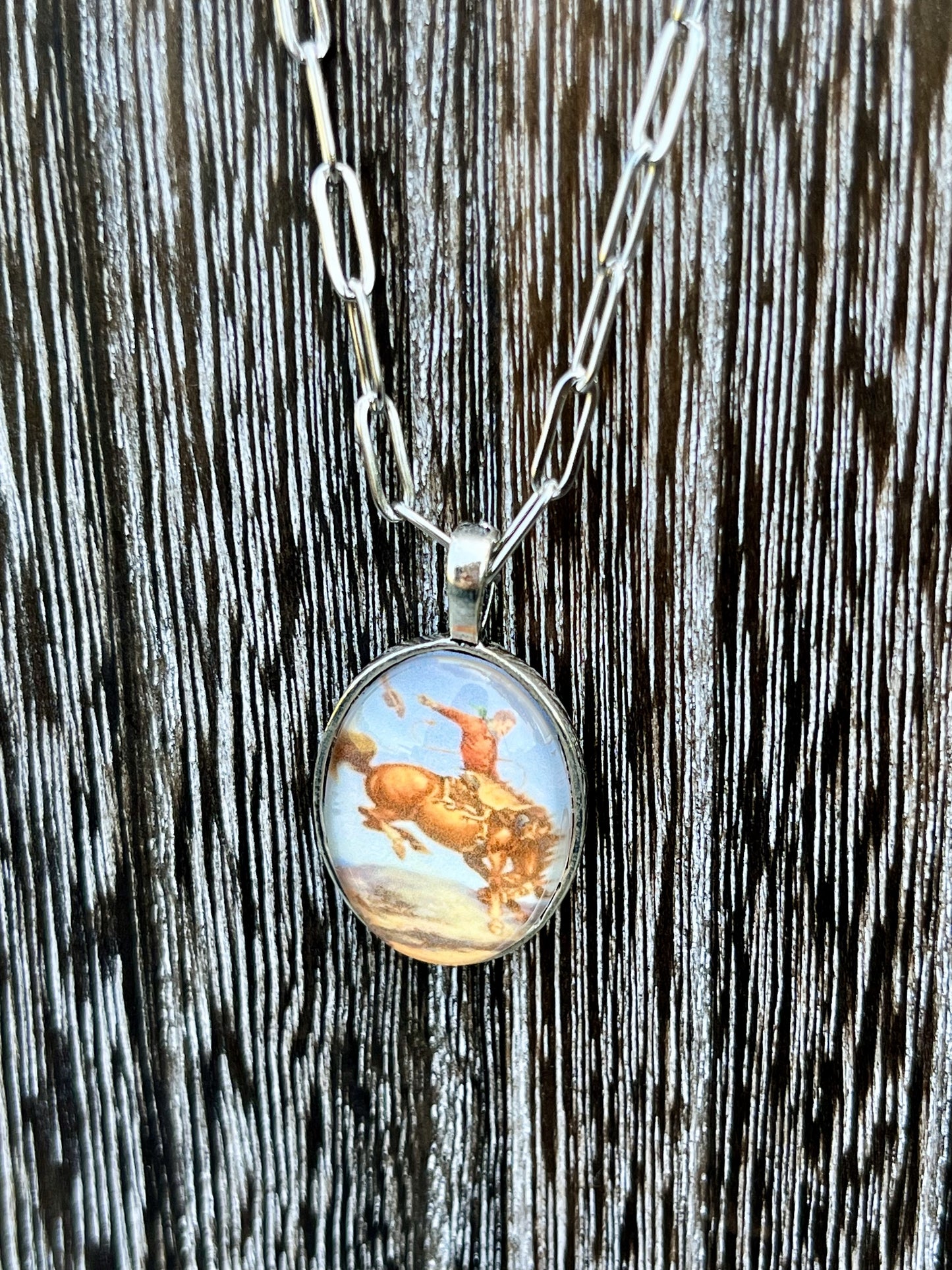 Bronc Rider 1C Necklace