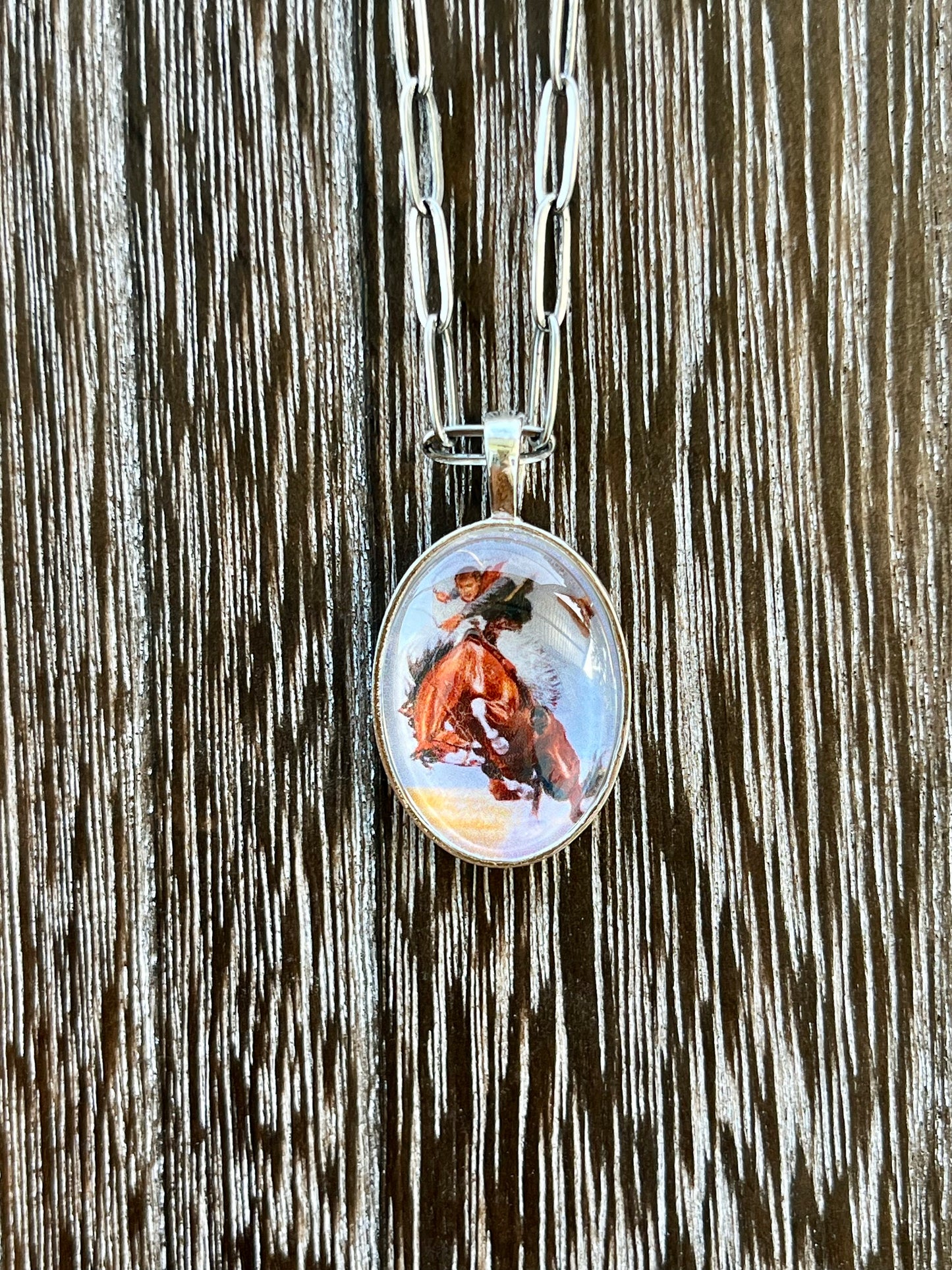 Bronc Rider 1G Necklace