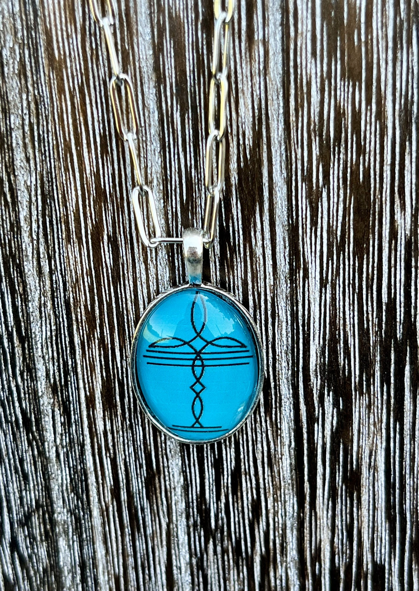 Boot Stitch 1A  Necklace