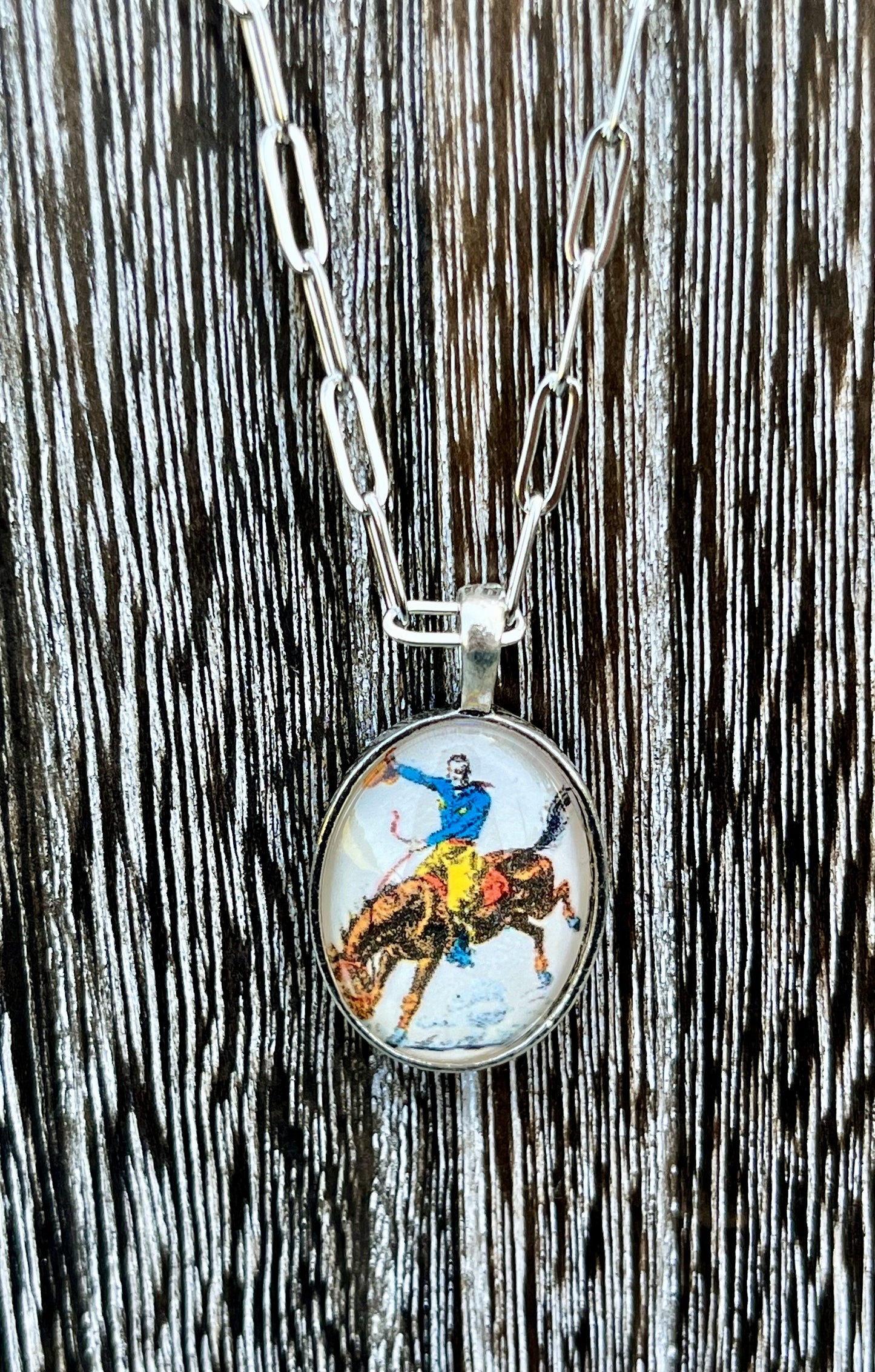 Bronc Rider 1B Necklace