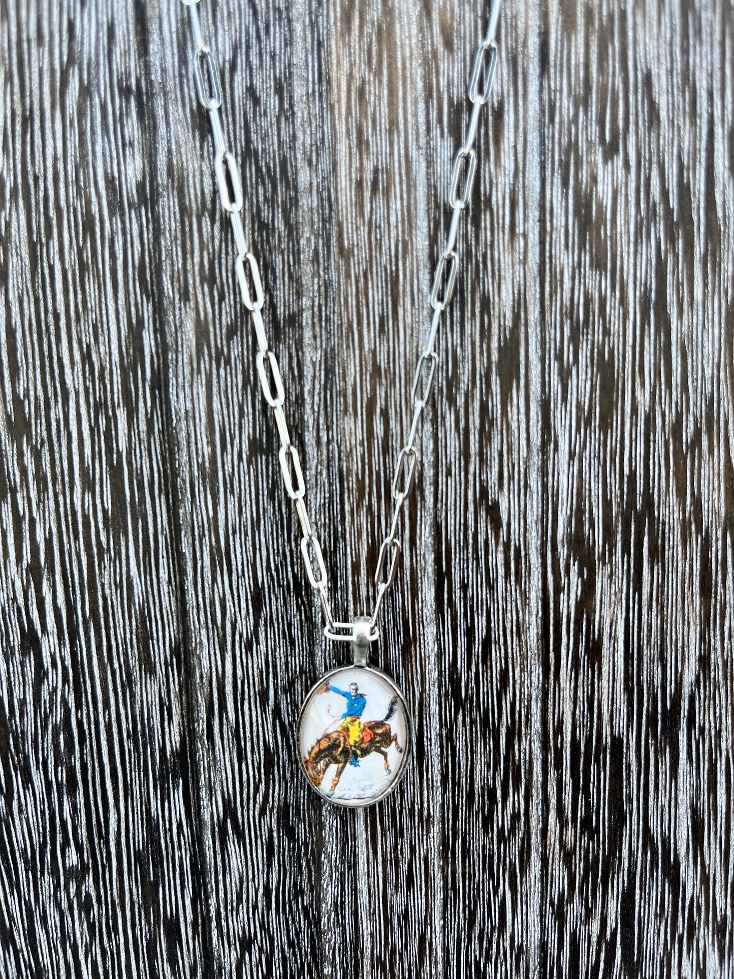 Bronc Rider 1B Necklace