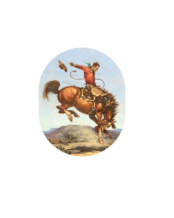 Bronc Rider 1C Necklace