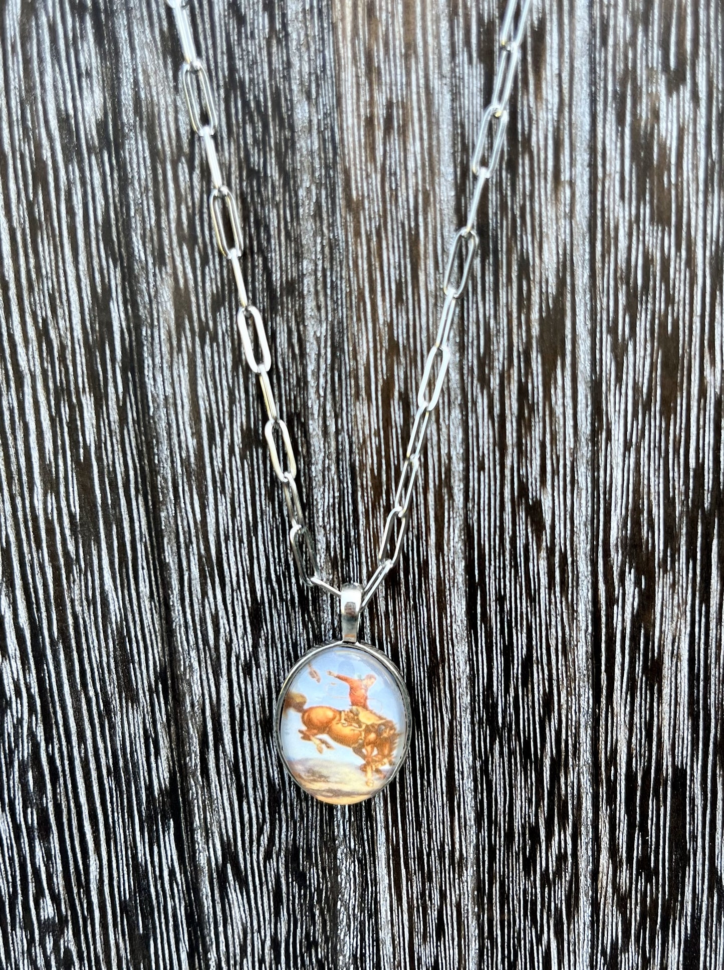 Bronc Rider 1C Necklace