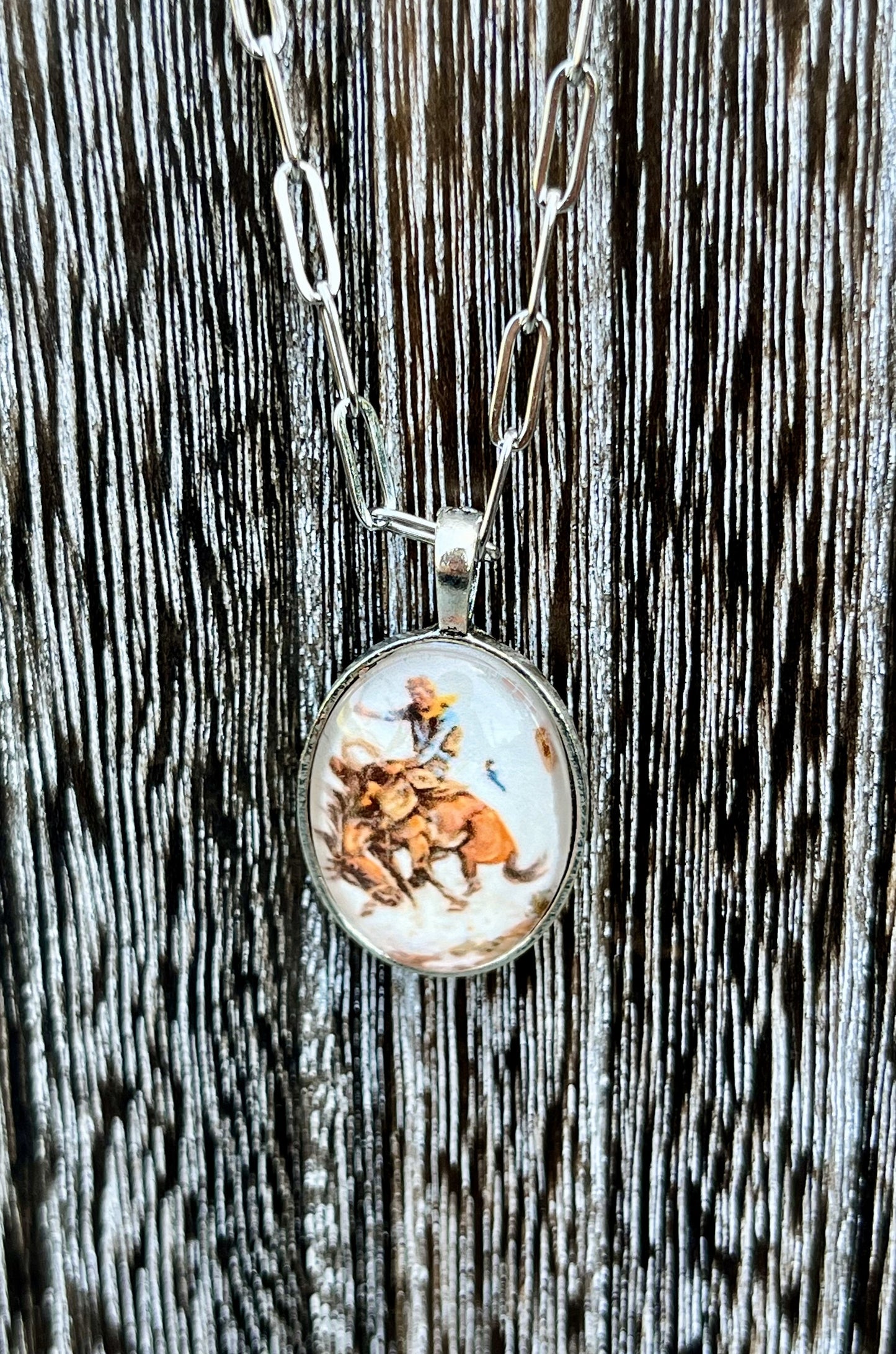 Bronc Rider 1D  Necklace