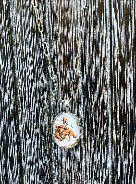 Bronc Rider 1D  Necklace