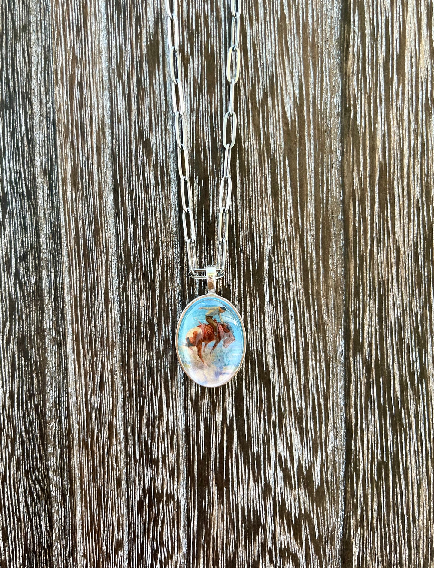 Bronc Rider 1F Necklace
