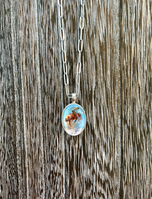 Bronc Rider 1F Necklace