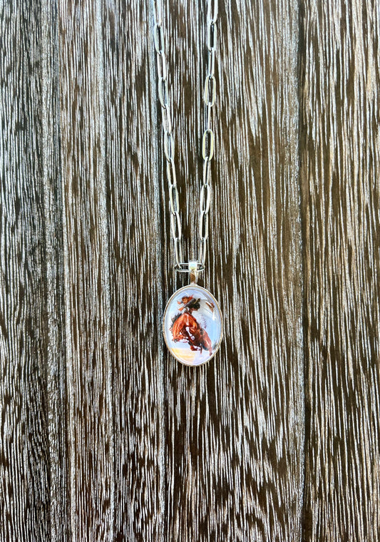 Bronc Rider 1G Necklace