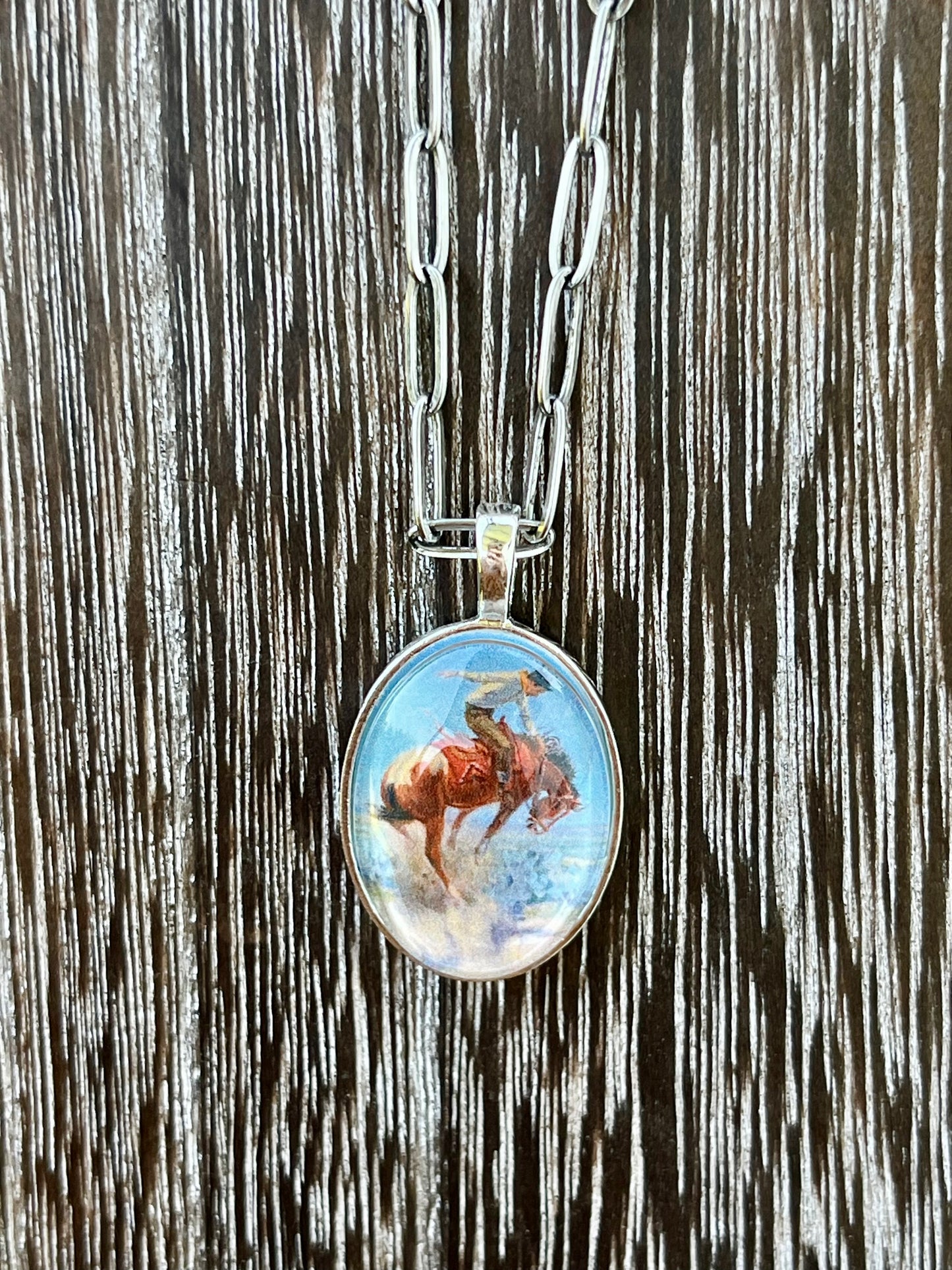 Bronc Rider 1F Necklace